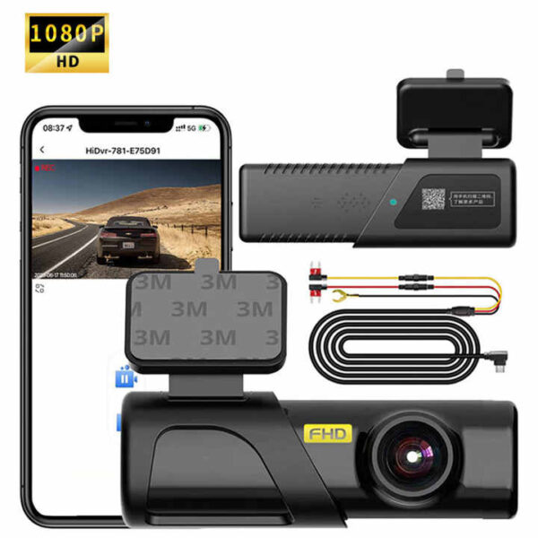 WiFi Car Dash Cam with 2k &1080P HD, Clear Night Vision & Phone App