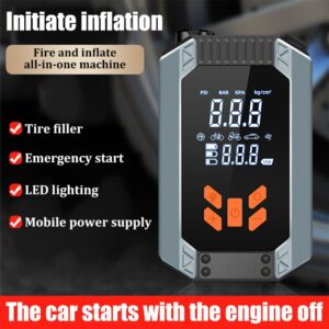 Emergency car powerbank/ Jumpstarter with air compressor