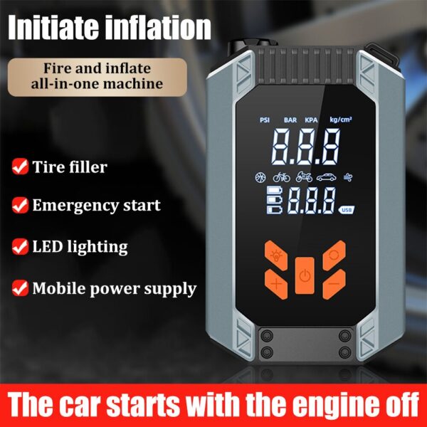 Emergency car powerbank/ Jumpstarter with air compressor
