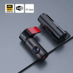 4K Dual Lens Dash Cam – Front & Rear Car Camera with Mobile App