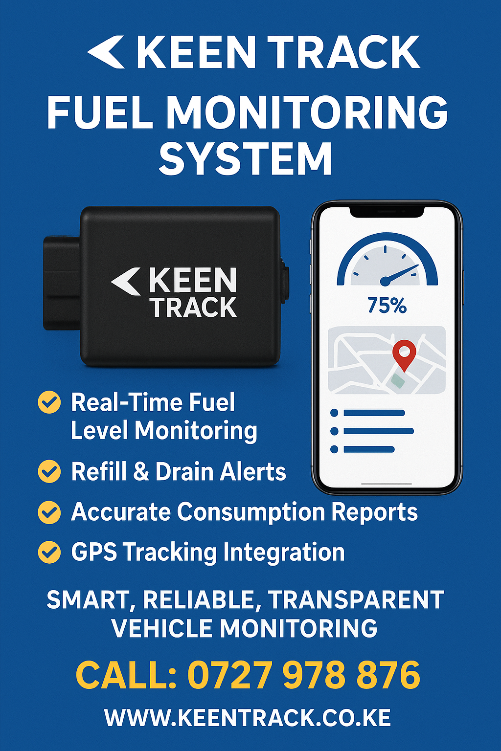 Vehicle fuel monitoring system sensor installation in Kenya